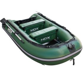 Лодка HDX надувная, модель CARBON 330 , цвет зелёный, (дерев. пол) P/L