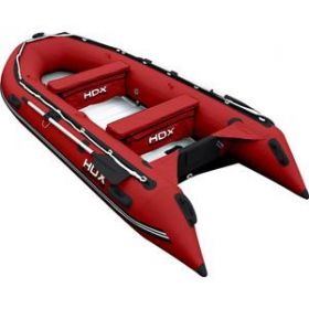 Лодка HDX надувная, модель OXYGEN 390 AL, цвет красный
