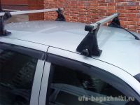 Багажник на крышу на Ладу Приору (Атлант, Россия), алюминиевые дуги