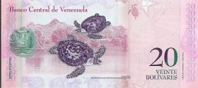 Банкнота 20 боливаров Венесуэла  2014 UNC