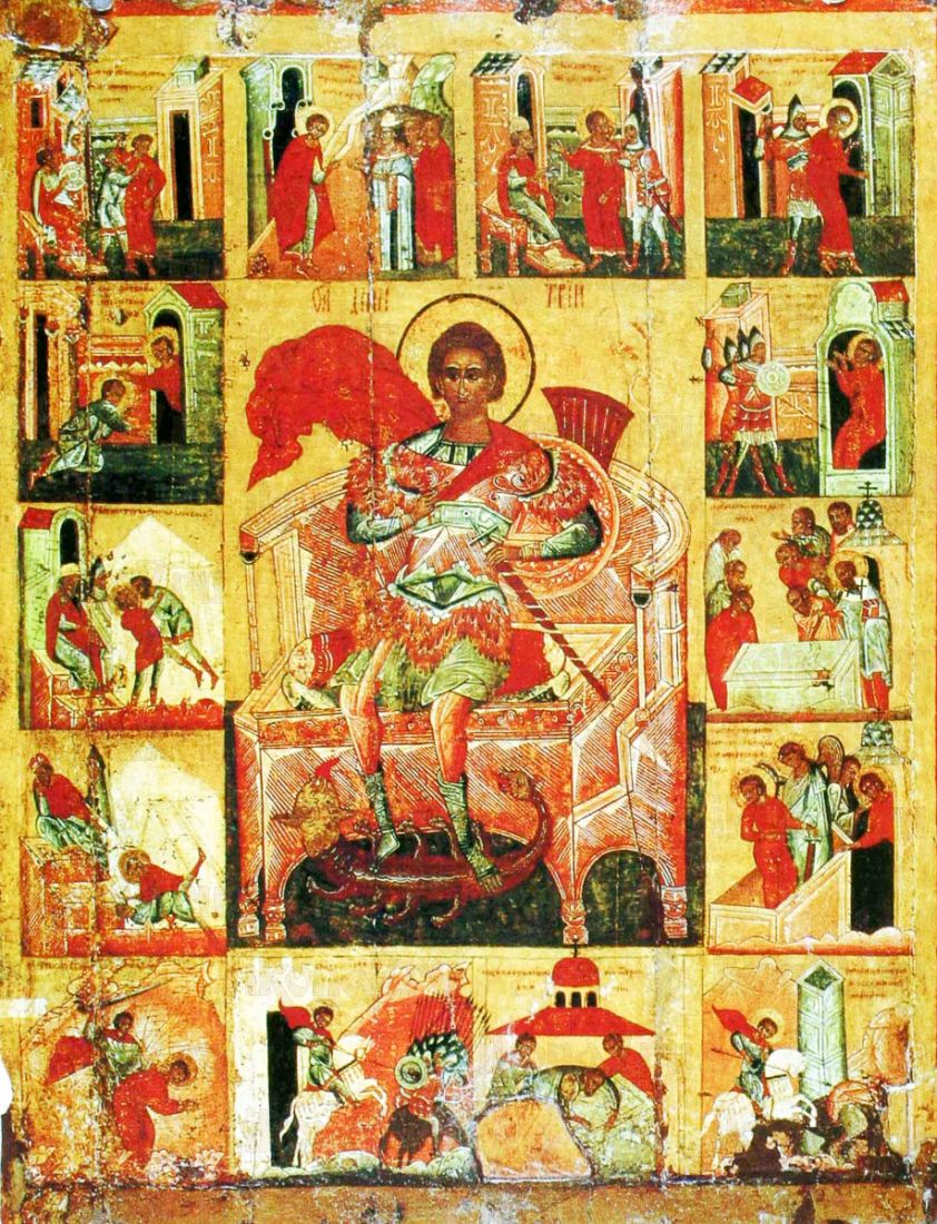 Икона Димитрий Солунский (копия 16 века)