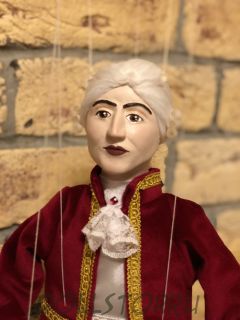 Чешская кукла-марионетка Моцарт  - A64 MOZART (Чехия, Praha, Hand Made, авторы  Ивета и Павел Новотные)