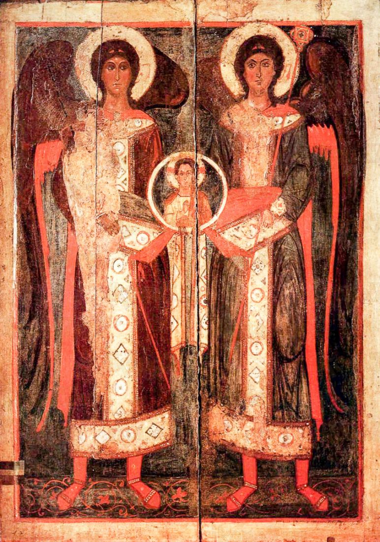 Икона Михаил и Гавриил (копия 13 века)