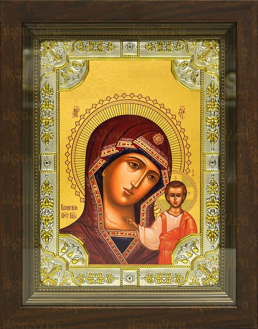 Казанская икона БМ (24х30), серебро