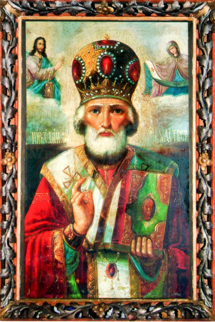 Икона Николай Чудотворец (копия старинной)