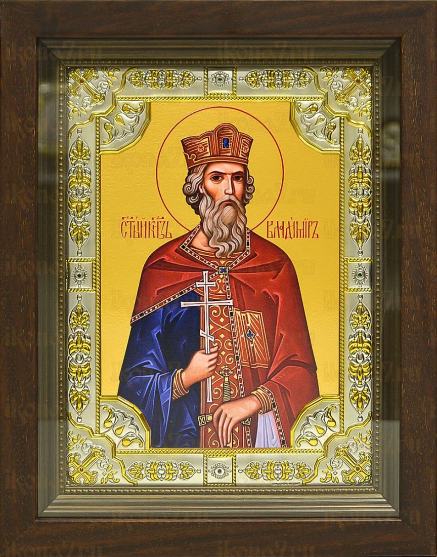 Владимир, князь (24х30), серебро