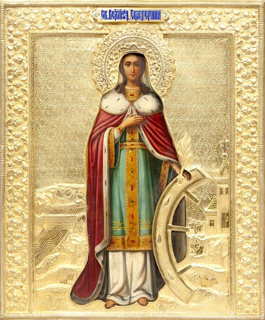 Икона Екатерина Александрийская (копия старинной)