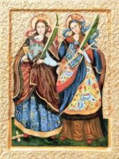 Икона Екатерина и Варвара
