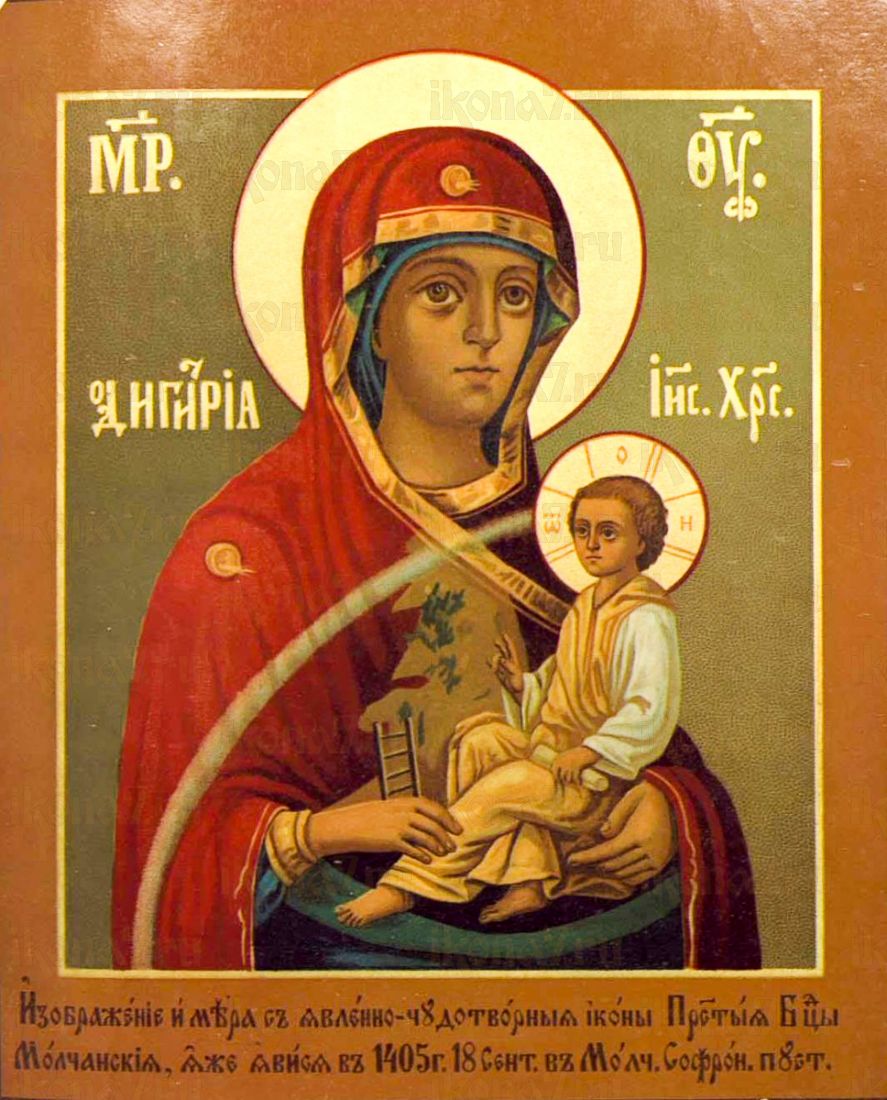 Икона Молченская икона Божией Матери (копия 19 века)