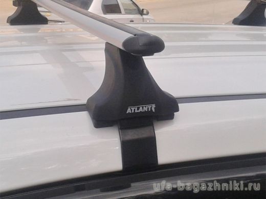Багажник на крышу Mazda CX-9 2017-..., Атлант: аэродинамические дуги и опоры типа Е