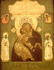 Волоколамская икона Божией Матери (копия старинной)