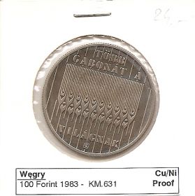 ФАО(Продовольственная Программа) 100 форинтов Венгрия 1983 Пруф