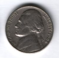 5 центов 1964 г. США