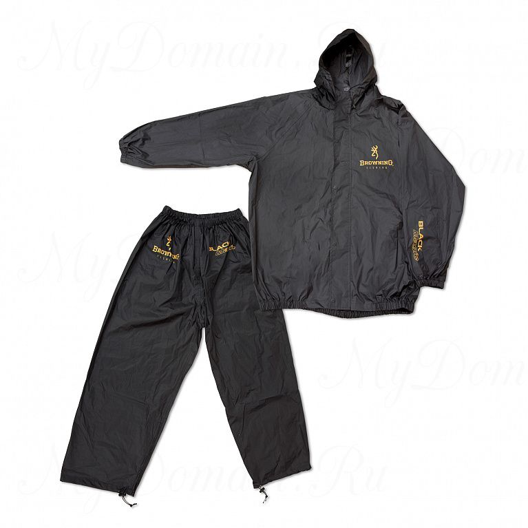 Дождевик (куртка + штаны) Browning Black Magic чёрный размер M