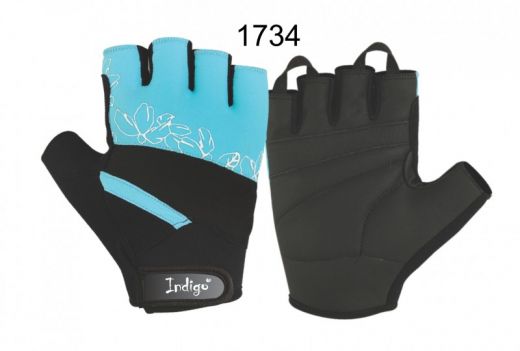 Перчатки атлетические женские INDIGO SB-16-1734 (лайкра, полиуретан)