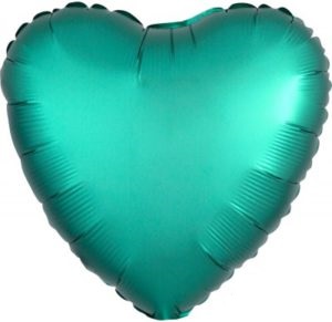 Сердце Нефритовое (Сатин) шар фольгированный с гелием