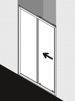 Душевая дверь Kermi Atea для ниши AT D2D схема 4