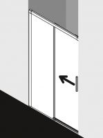 Душевая дверь Kermi Nica для ниши NI L2R/L схема 1
