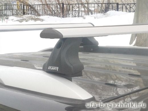 Багажник на крышу Ford Ecosport с интегрированными рейлингами, Атлант, крыловидные дуги