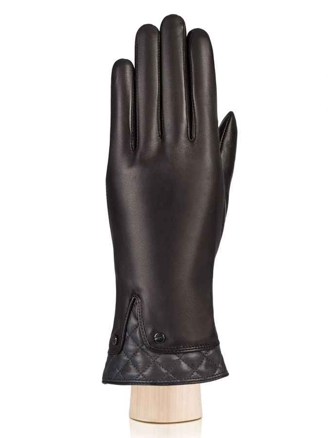 Кожаные перчатки с металлическими клепками ELEGANZZA GR01-00024923