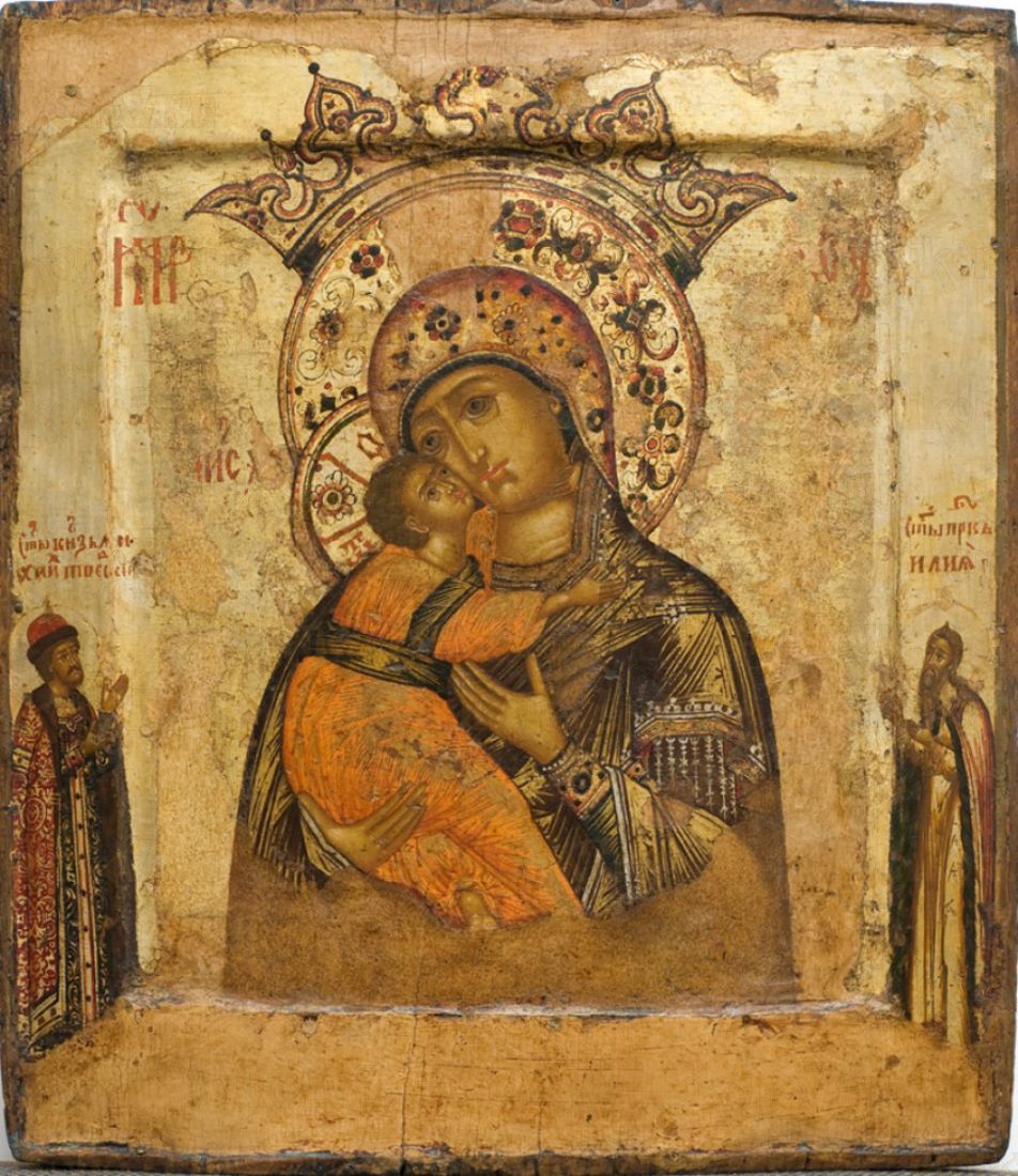 Икона Владимирская (Волоколамская) Божия Матерь