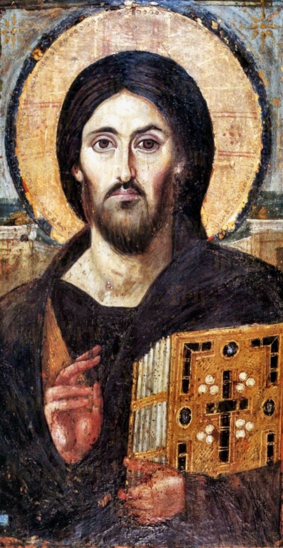 Икона Христос Пантократор Синайский (копия 6 века)