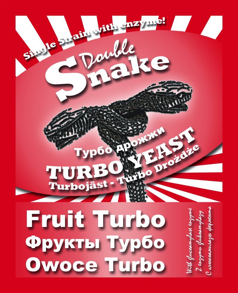 Турбо дрожжи DoubleSnake Fruit Turbo, 50 гр