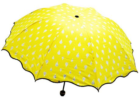 Зонт хамелеон Капельки (желтый)