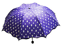 Зонт хамелеон Капельки (фиолетовый)
