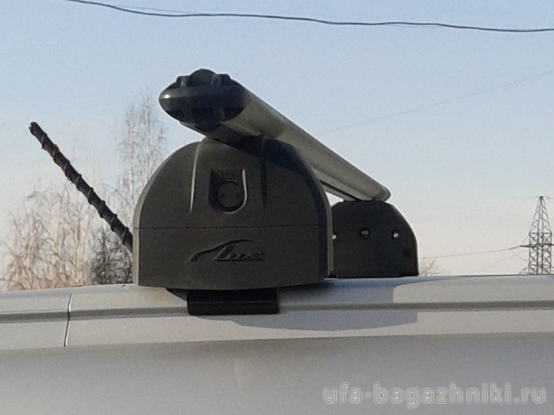 Багажник на крышу Haval H6 2014-..., Lux, аэродинамические дуги (53 мм) на интегрированные рейлинги