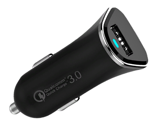 Автомобильное зарядное устройство на 1 USB порт Qualcomm Quick Charge 3.0 (QC 18Wmax)