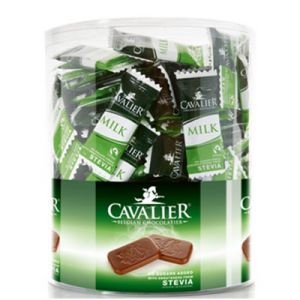 Шоколадные конфеты Неаполитанский микс без сахара Cavalier Dark Chocolate and Milk Chocolate Mix with Stevia Sweeteners - 1 кг (Бельгия)