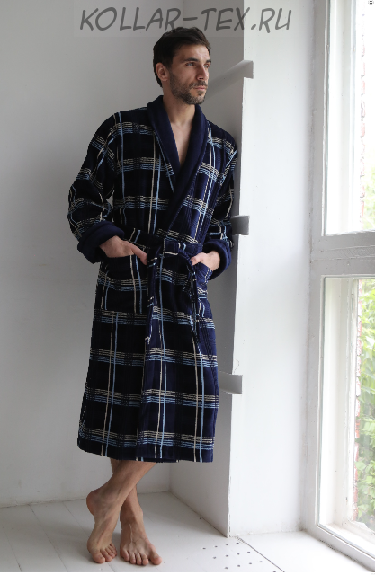 Классический мужской халат Cotton Lux 2, Five Wien