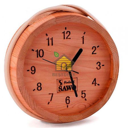 Часы SAWO 531-D из канадского кедра для сухого помещения