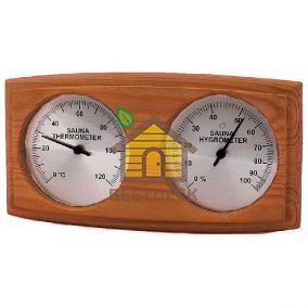 Термогигрометр из кедра 271-THBD для сауны