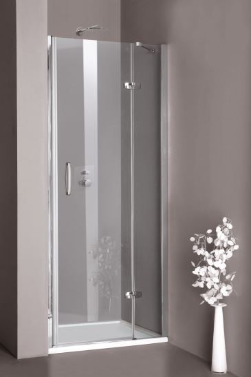 Huppe Aura elegance Односекционная раздвижная душевая дверь с неподвижным сегментом, крепление справа 4015 схема 1