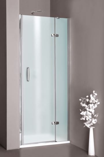 Huppe Aura elegance Раздвижная душевая дверь с неподвижным сегментом и доп. элементом крепление слева 4018 схема 3