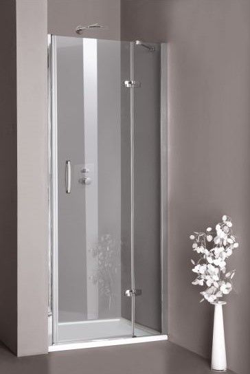 Huppe Aura elegance Раздвижная душевая дверь с неподвижным сегментом и доп. элементом крепление слева 4018 схема 6