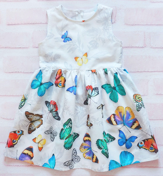 Платье для девочки Тропические бабочки