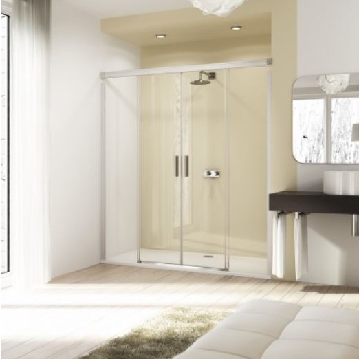 Изображение Huppe Design elegance Двухсекционная раздвижная душевая дверь с неподвижными сегментами 8E05