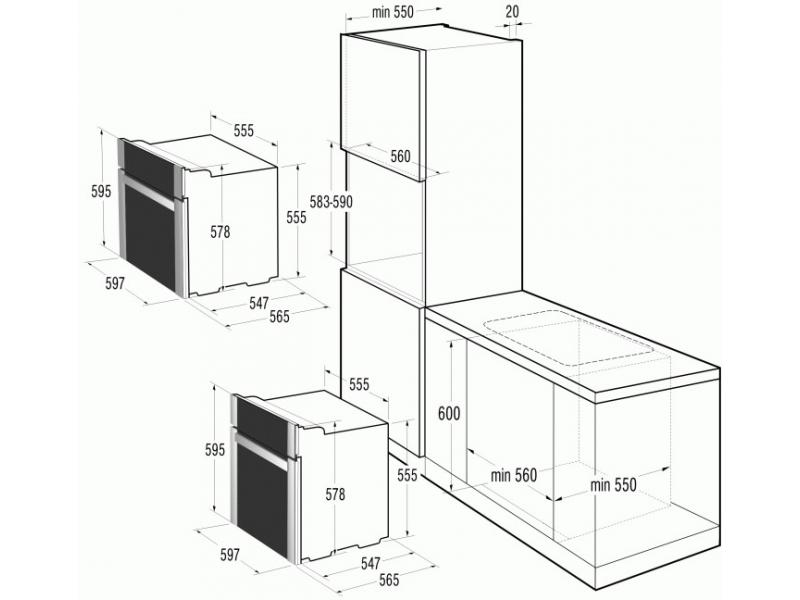 Bo 8649 mg духовой шкаф gorenje