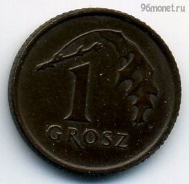 Польша 1 грош 1992