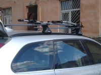 Багажник на крышу Volvo XC60 с интегрированными рейлингами, Атлант, аэродинамические дуги
