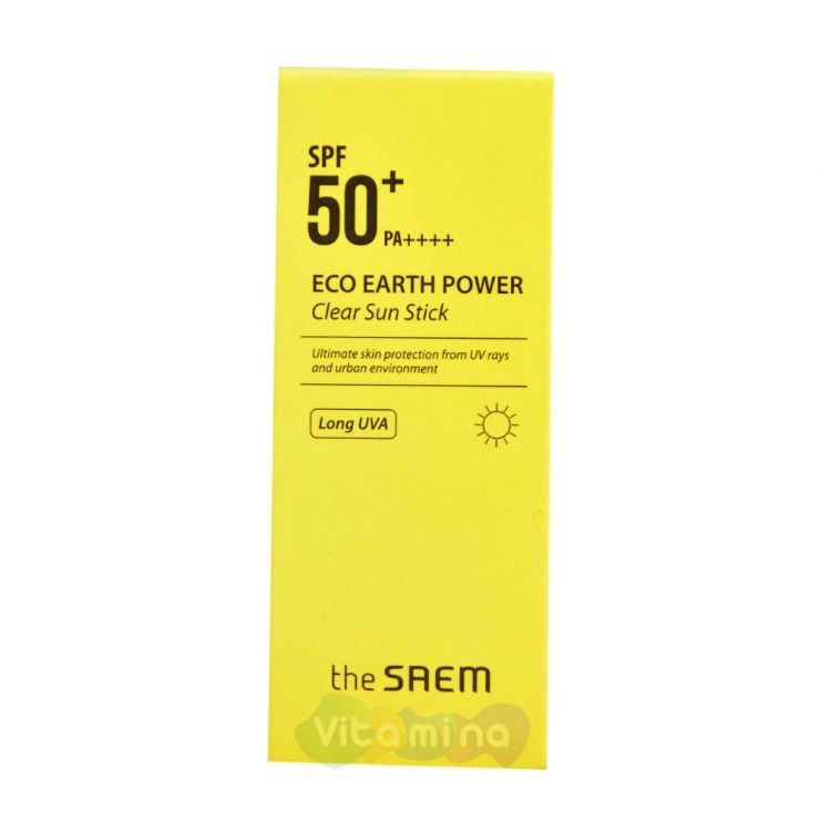 The Saem Eco Earth Power Clear Sun Stick Стик солнцезащитный SPF50+
