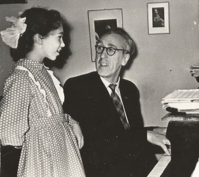 С  дочкой Машей (1956 г.)