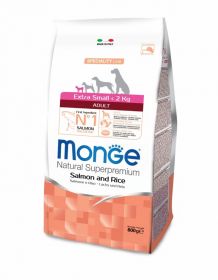 Monge Dog Speciality Extra Small корм для взрослых собак миниатюрных пород лосось с рисом 2,5 кг
