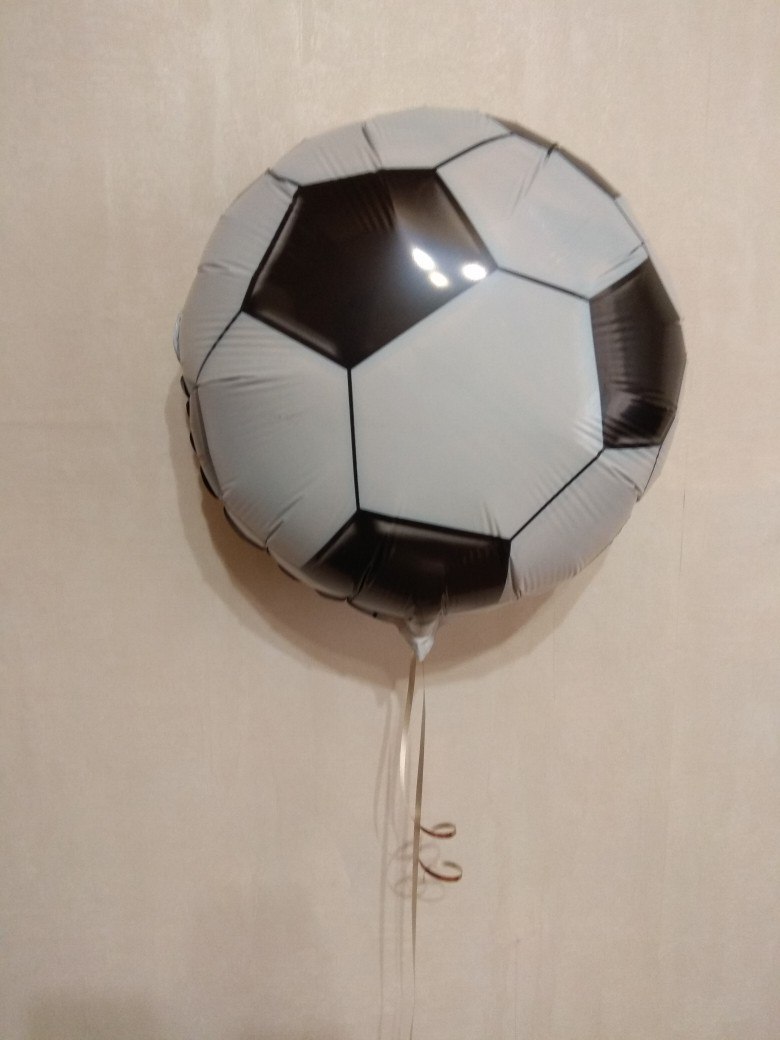 Футбольный мяч шар фольгированный с гелием