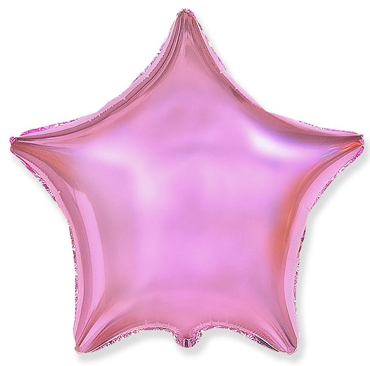 Шар (18''/46 см)   Звезда, Нежно-розовый