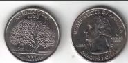 Четверть доллара США Коннектикут 1999