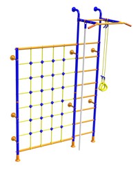 Детский спортивный комплекс Модель SOLID с сеткой для лазания LINE-CENTER PLUS